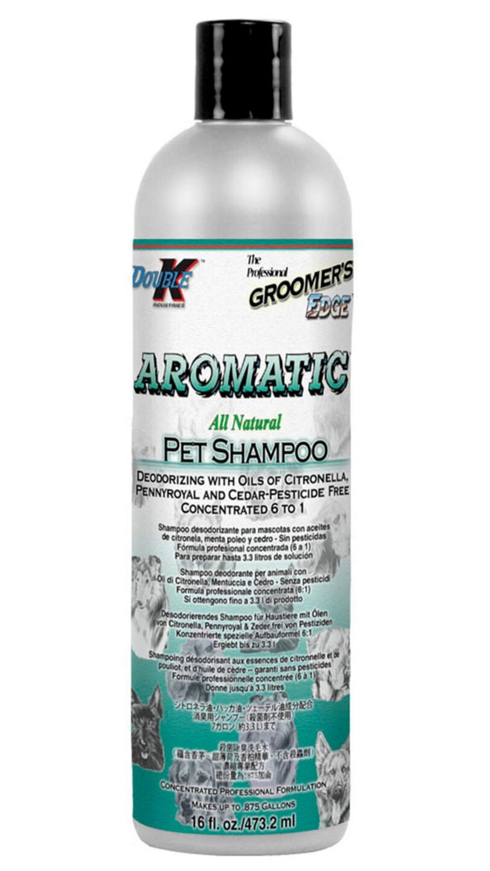 Double K Aromatic Shampoo Groomers Edge 473ml Aroma Pflegeshampoo Katzen Hunde