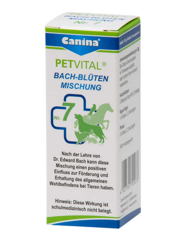 Canina Petvital Bachblüten Mischung,  Bach-Blüten-Therapie für Haustiere, 10 g Globuli