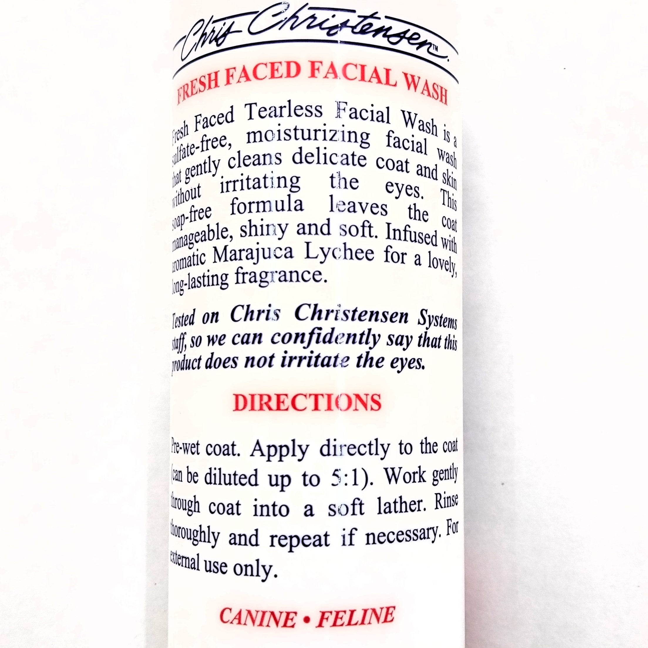 Chris Christensen Fresh Faced, Tearless Facial Wash Shampoo, Tränenfreies Gesichtsshampoo