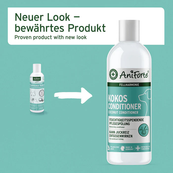 AniForte Fellharmonie  Conditioner Kokos - ohne Silikone und Farbstoffe für alle Rassen und Felltypen, 200ml