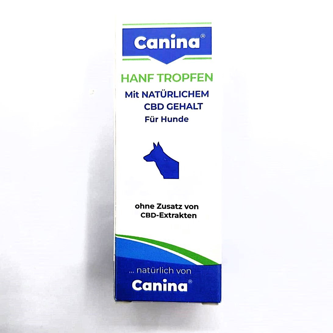 Canina Hanf Tropfen mit natürlichem CBD Gehalt für Hunde zur Stressreduktion, 10ml