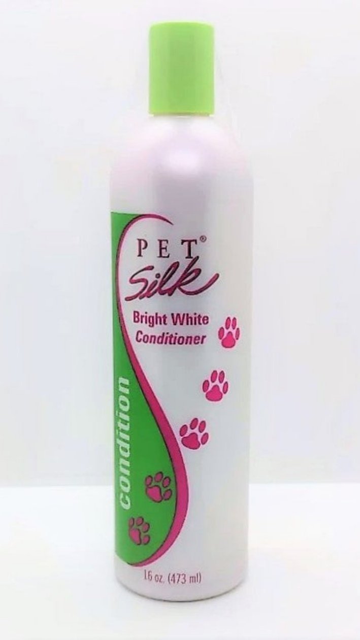 Pet Silk Bright White Conditioner 473ml weiß silber Farbspülung Hundepflege Katze