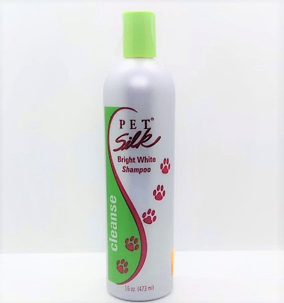 Pet Silk Bright White Shampoo, Weißshampoo Silbershampoo Hund, Katze 473ml