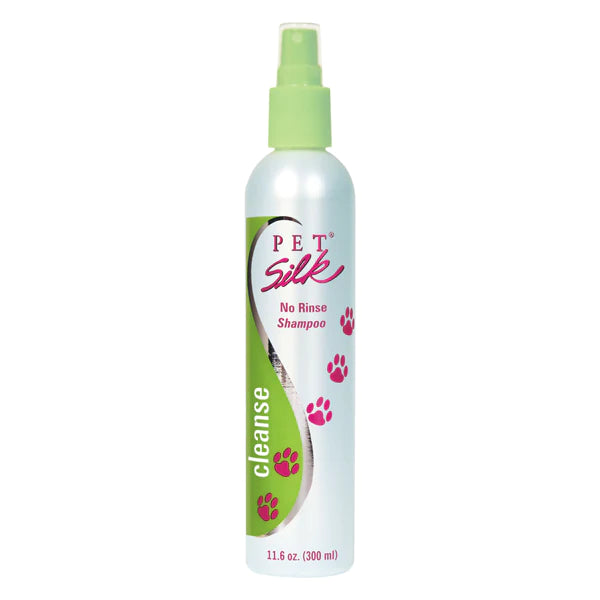 Pet Silk No Rinse Shampoo, Trockenshampoo - Baden ohne Wasser für Haustiere, 300 ml