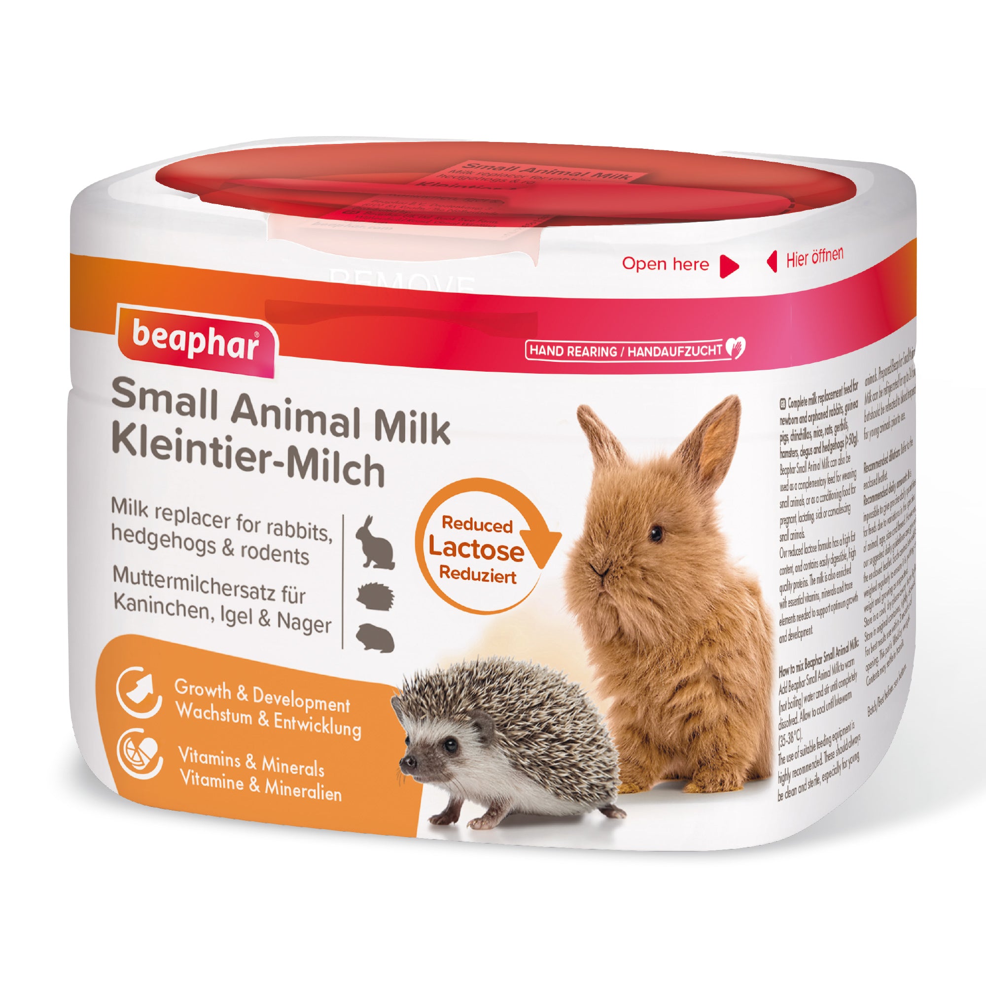 Beaphar Kleintier-Milch, vollwertiger Muttermilchersatz für neugeborene Kleintiere, für Igel geeignet