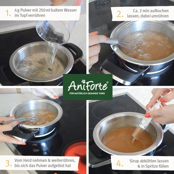 AniForte® Ulmenrinde Pulver zur Unterstützung bei Erbrechen und Durchfall für Hund & Katze