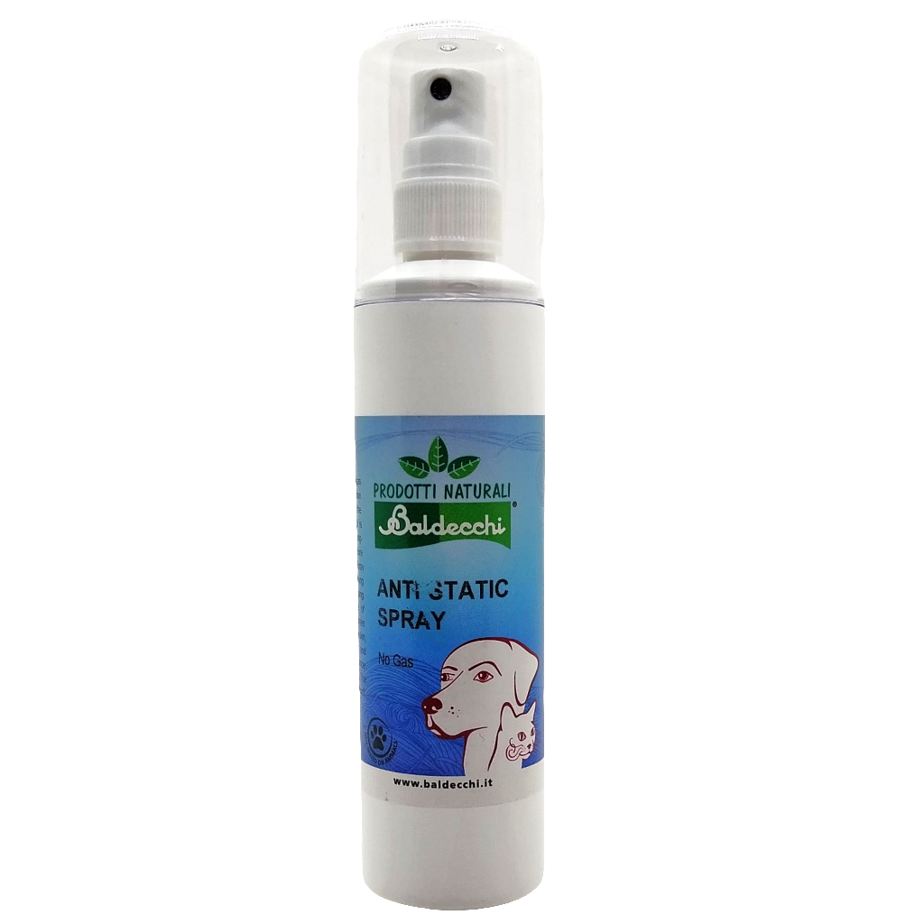 Baldecchi Anti Static Spray No Gas - Antistatikspray ohne Treibgas, für Glanz und Volumen bei Hund und Katze