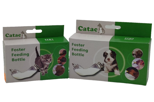 Catac Foster Feeding Bottle, Aufzuchtflasche für Kitten, Welpen, Wildtiere