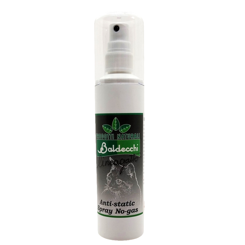 Baldecchi Anti Static Spray No Gas - Antistatikspray ohne Treibgas, für Glanz und Volumen bei Hund und Katze