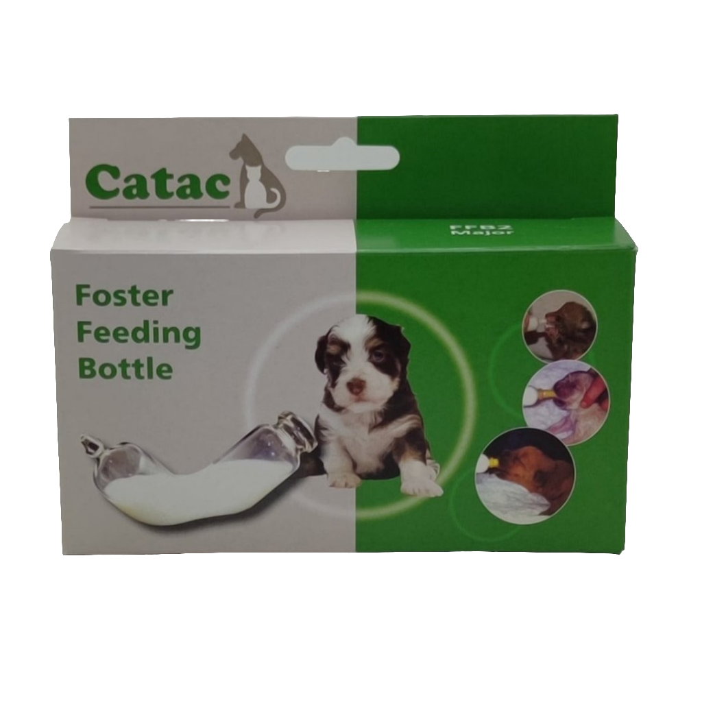 Catac Foster Feeding Bottle, Aufzuchtflasche für Kitten, Welpen, Wildtiere