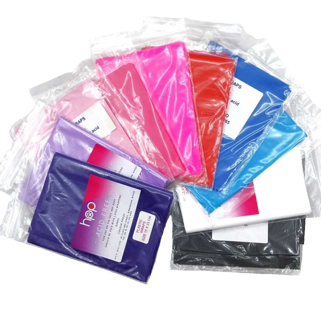 Wickelfolie Plastic Wraps wiederverwendbar nicht färbend langhaarige Hunde 15x23cm