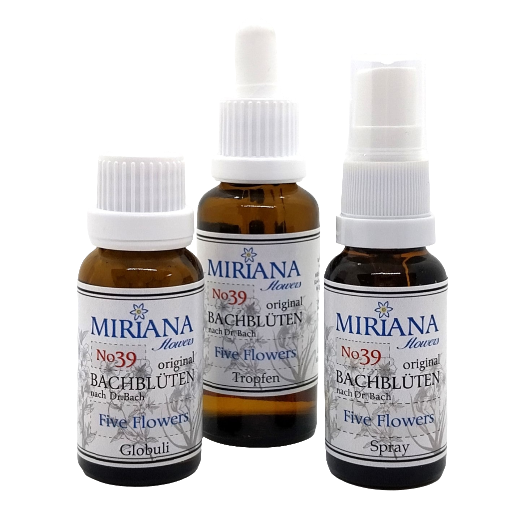 Miriana 39 First Aid Remedy Notfalltropfen Bachblüten für Heimtiere