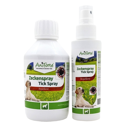 AniForte Zeckenspray, Tick Spray, Zeckenmittel für Hunde als Kontaktspray & Umgebungsspray