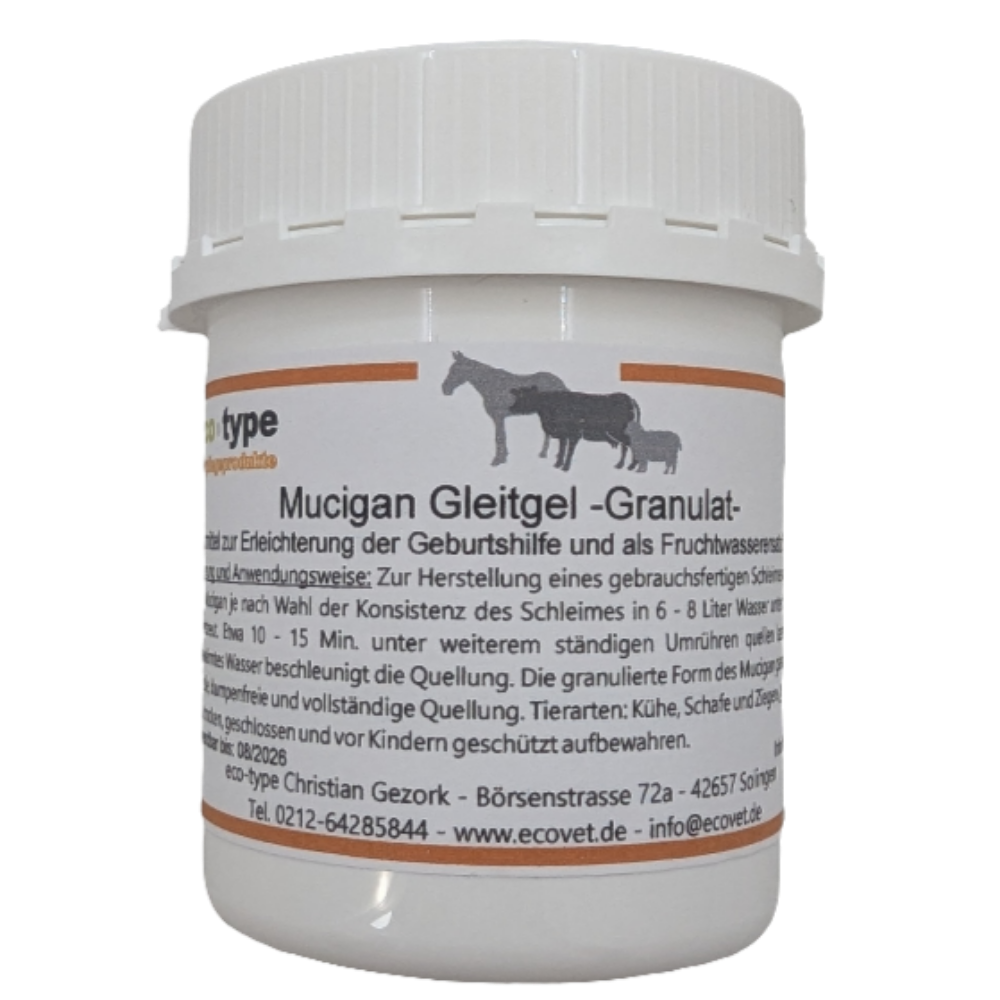 Mucigan Gleitgel-Granulat für Tiere