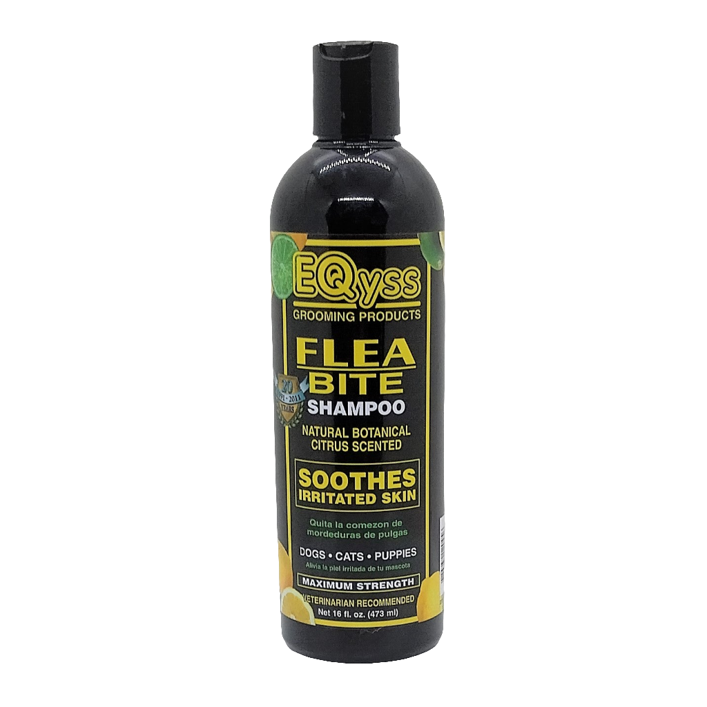 Eqyss Flea Bite Shampoo – Natürliches Floh- und Zeckenshampoo bei Flohbissallergie, Hautjucken