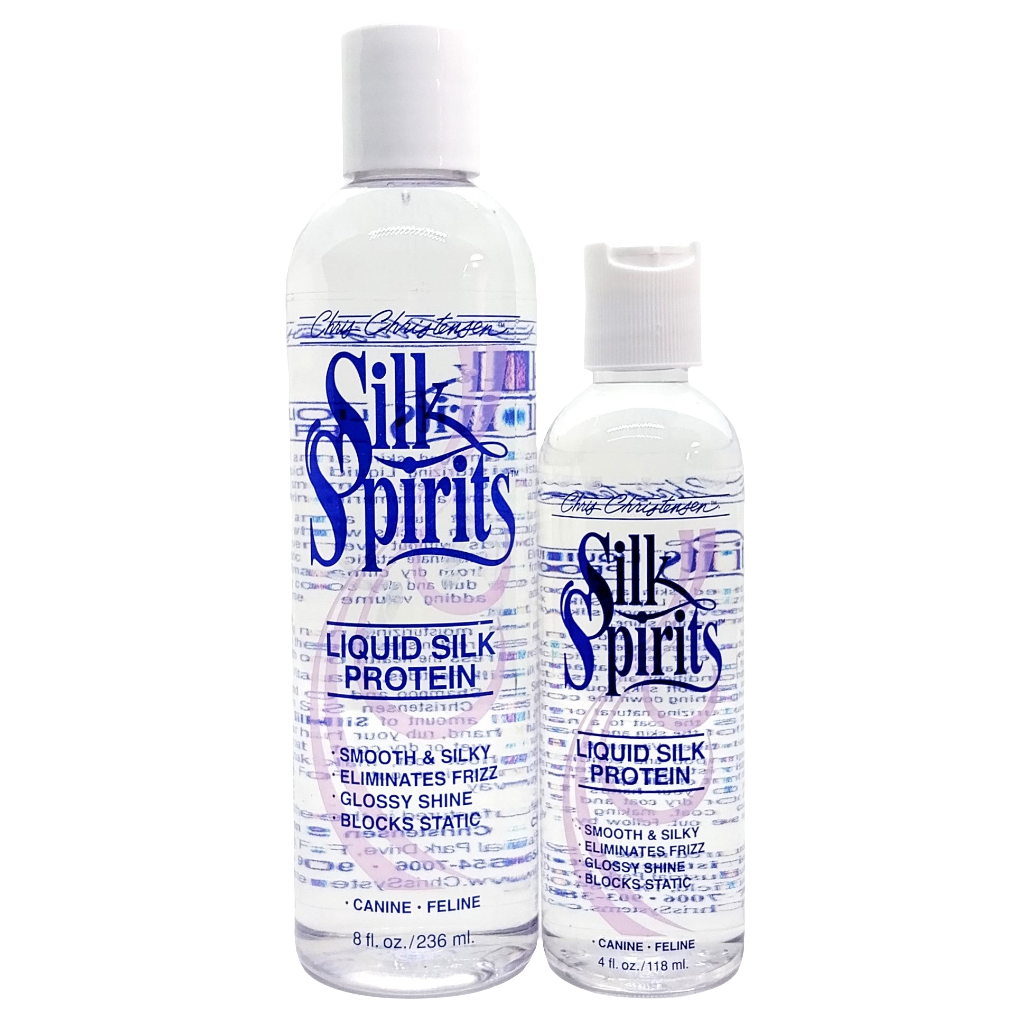 Chris Christensen Silk Spirits Liquid Silk Protein, Seidenserum Feuchtigkeit für Fellglanz, antispliss