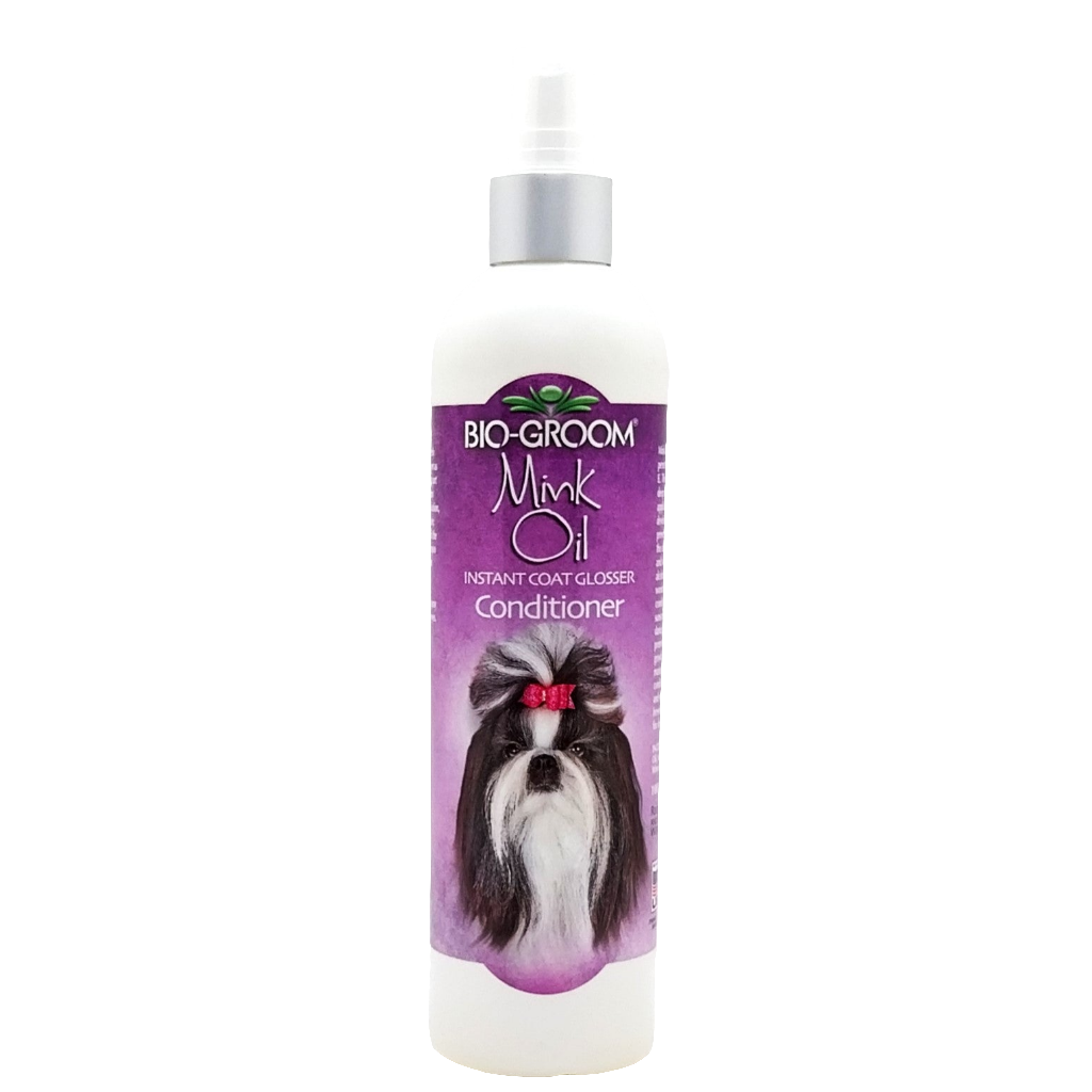 Bio Groom Mink Oil Conditioner - Sofortiger Glanz und Sonnenschutz, Nerzöl Spray-Conditioner, 355 ml