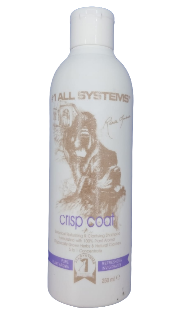 #1 All Systems Crisp Coat Botanical Shampoo, Coarse Coat Shampoo für hartes Fell