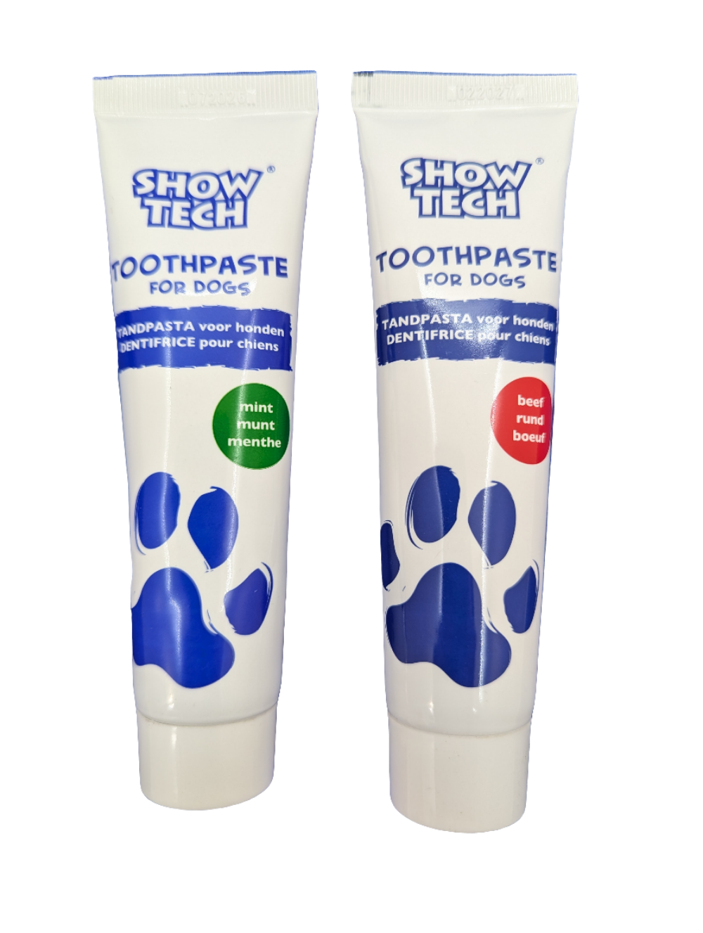 Show Tech Toothpaste, Zahnpasta, 2 leckere Geschmacksrichtungen  für Hunde und Katzen, 85gr