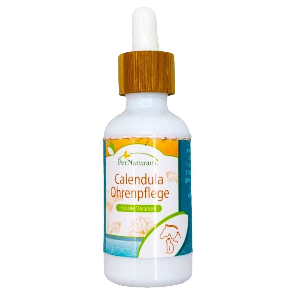 PerNaturam Calendula Ohrenpflege mit Ringelblume und Propolis, für alle Tierarten, 50ml