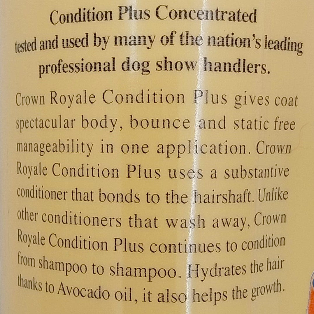 Crown Royale Condition Plus,Crown Royale Pflegespülung Plus für alle Felle mit feiner und mittlerer Textur