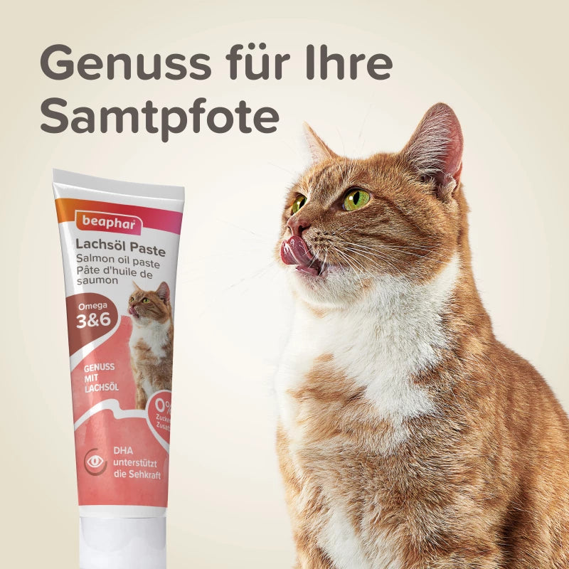 Beaphar Lachsöl Paste Katze 100 gramm