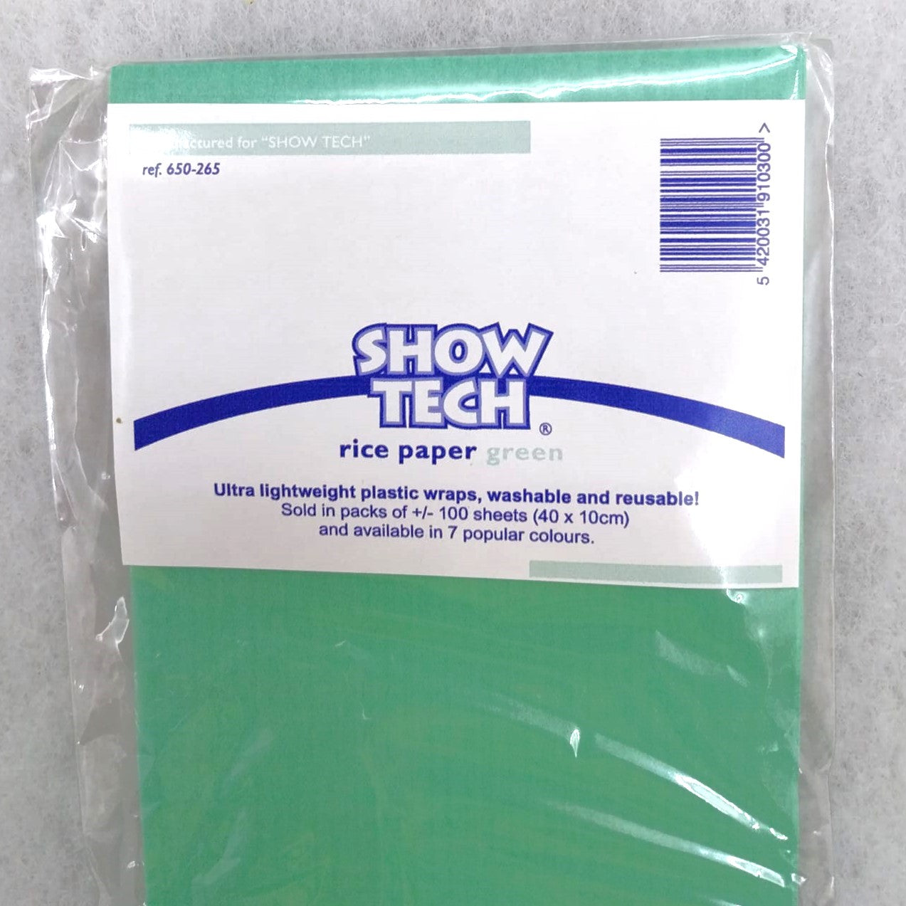 Show Tech Rice Paper, Wrapping Paper - japanisches Reispapier für langhaarige Hunde, 40 x 10 cm