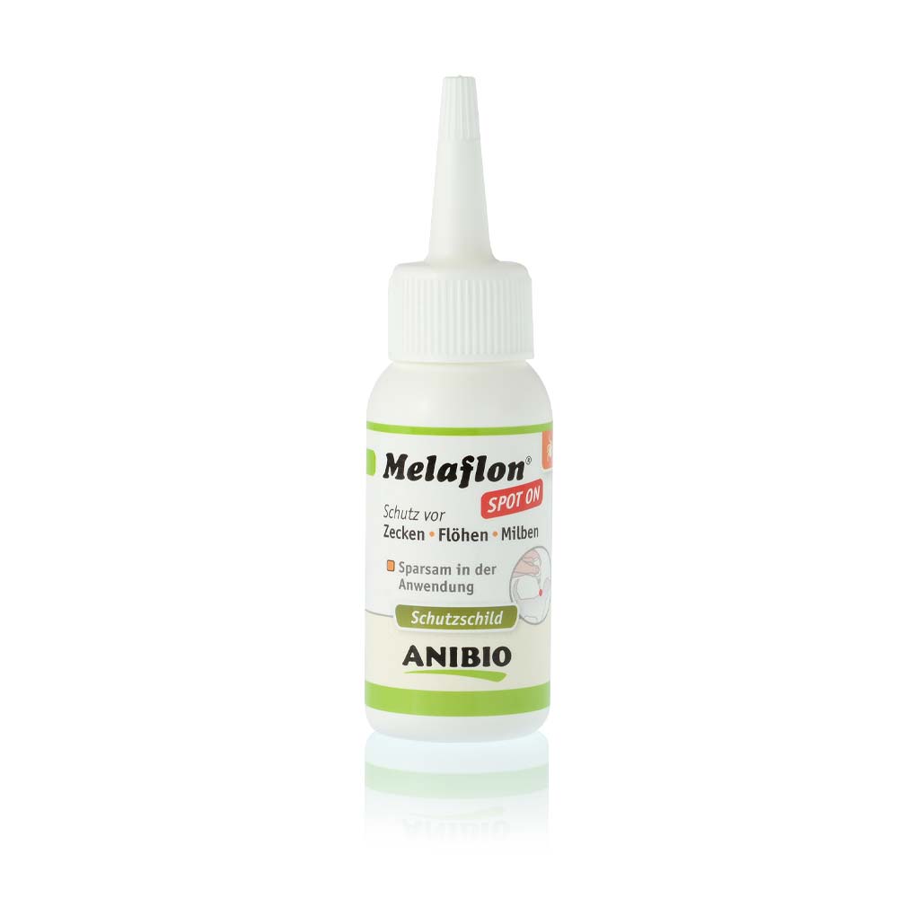 AniBio Melaflon spot-on schützt Hunde vor Zecken, Flöhen und anderen Lästlingen, 50 ml