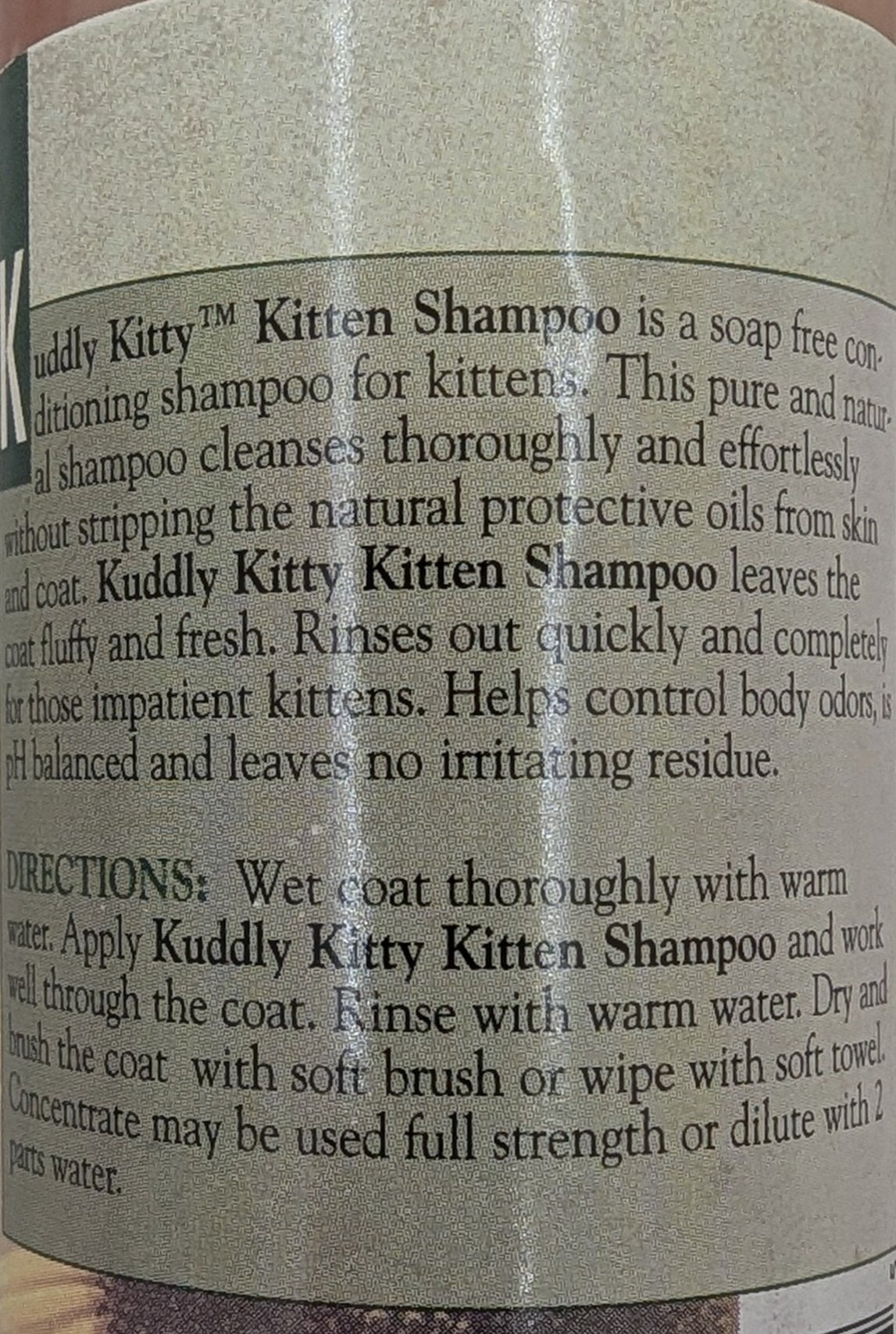 Bio Groom Kuddly Kitty 236 ml Tränenfreies Kitten-Shampoo mildes Shampoo Baby