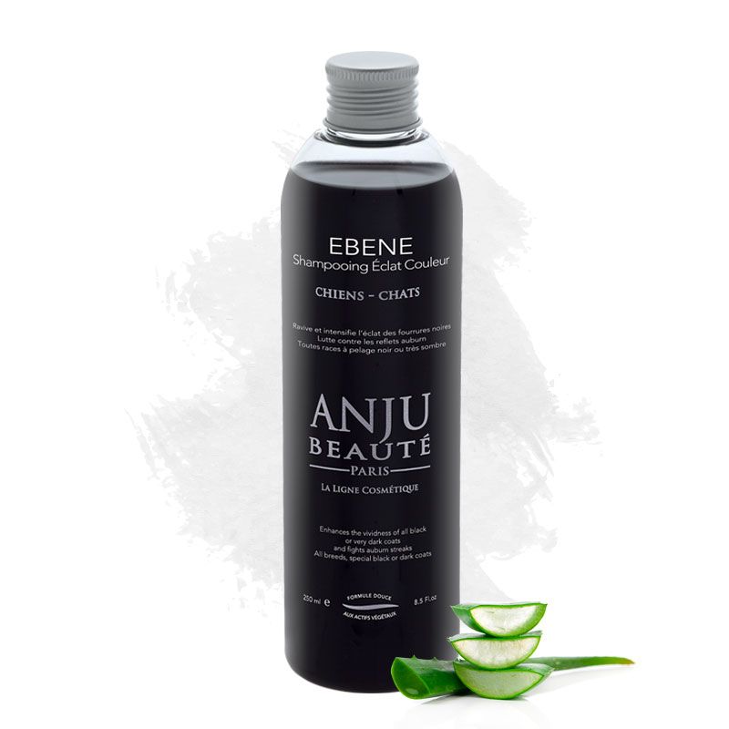 Anju Beauté Ebene Shampoo für schwarzes, sehr dunkles Fell, bekämpft kastanienbraune Streifen