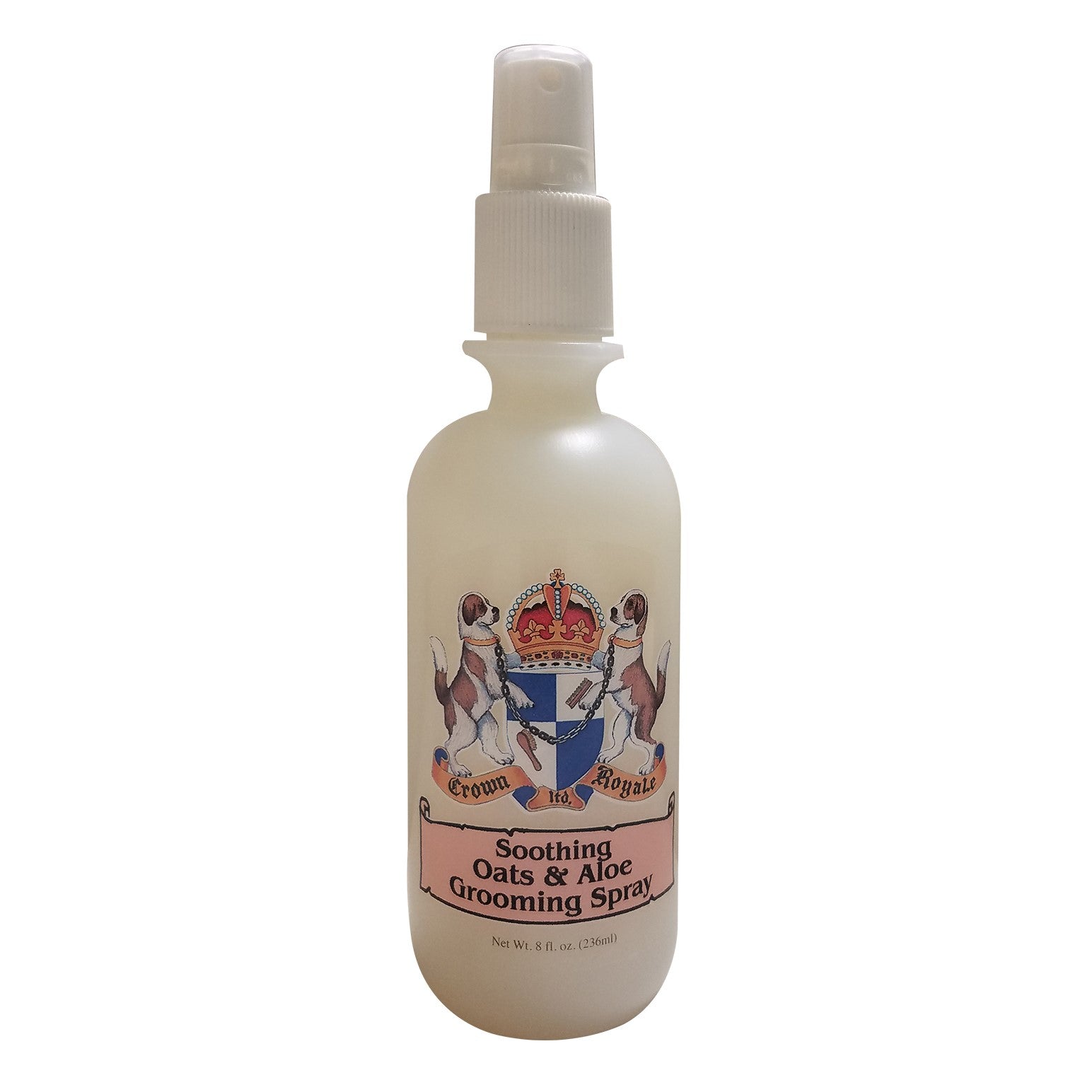 Crown Royale Soothing Oats & Aloe Grooming Spray, für Tiere mit trockener greizter empfindlicher Haut (RTU)