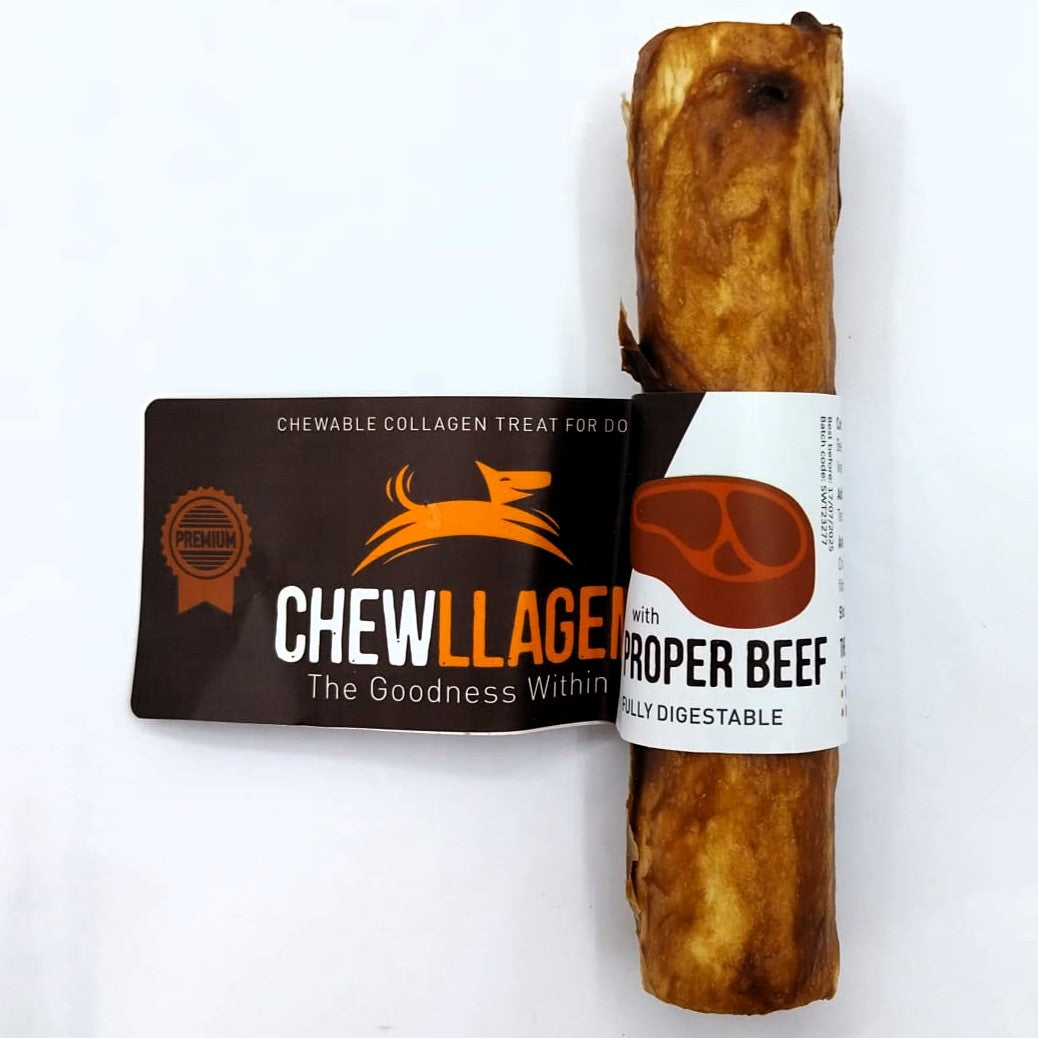 Chewllagen Beef Roll L, Kausnack für Hunde - mit Kollagen