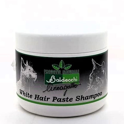 Baldecchi Shampoo in Pasta Manti Bianchi, White Hair Paste Shampoo, Shampookonzentrat für weißes Fell Katze und Hund