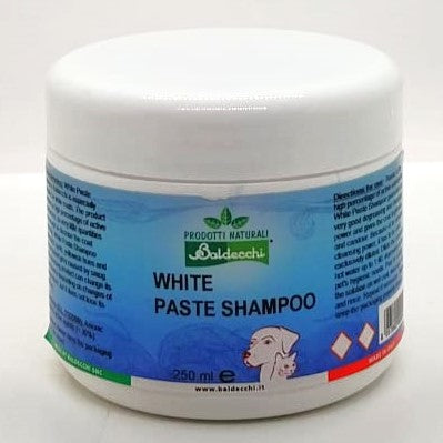 Baldecchi Shampoo in Pasta Manti Bianchi, White Hair Paste Shampoo, Shampookonzentrat für weißes Fell Katze und Hund