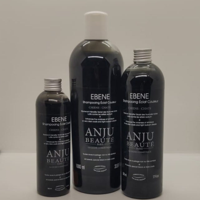 Anju Beauté Ebene Shampoo für schwarzes, sehr dunkles Fell, bekämpft kastanienbraune Streifen